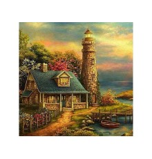 Картина мозаикой 30х30 ЗАБЫТЫЙ МАЯК (квадрат) (40 цветов)