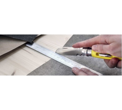 Набор-дисплей Opinel, 12 ножей №9 DIY из нержав стали, 6 серых + 6 желтых, 001805