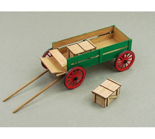 Сборная картонная модель Shipyard телега (№69), 1/72