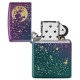 Зажигалка ZIPPO Starry Sky с покрытием Iridescent, латунь/сталь, фиолетовая, матовая, 38x13x57 мм