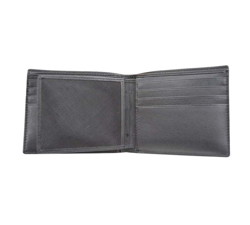 Кошелёк Cross Grabado, кожа наппа, фактурная, чёрный, 11 х 1,5 х 9,5 см