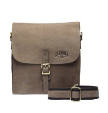 Сумка KLONDIKE «Brad», винтажная кожа в коричневом цвете, 25 х 28 х 7 см