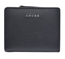 Кошелёк Cross RTC, кожа наппа тиснёная, цвет черный, 11,2 x 9,4 x 2 см
