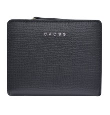 Кошелёк Cross RTC, кожа наппа тиснёная, цвет черный, 11,2 x 9,4 x 2 см