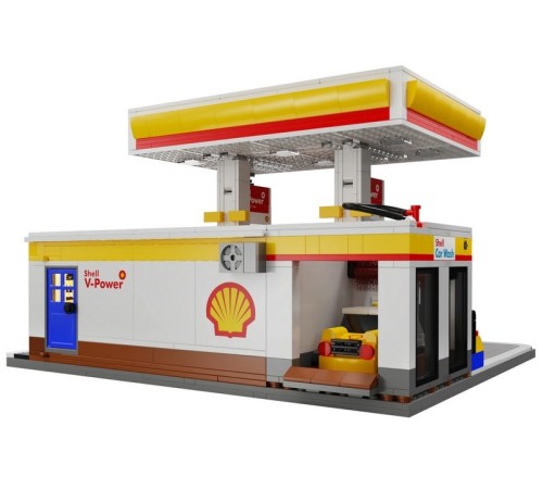 Конструктор CaDA автозаправочная станция Shell (1309 деталей)
