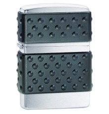 Зажигалка ZIPPO, с покрытием Brushed Chrome, латунь/сталь, серебристая, матовая, 36x12x56 мм