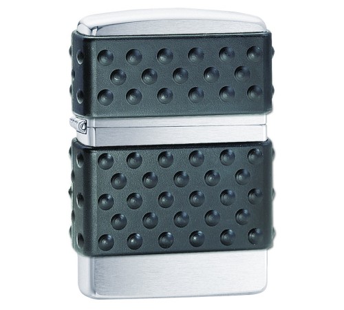 Зажигалка ZIPPO, с покрытием Brushed Chrome, латунь/сталь, серебристая, матовая, 36x12x56 мм