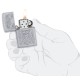 Зажигалка ZIPPO Skull Design с покрытием Satin Chrome, латунь/сталь, серебристая, 38x13x57 мм