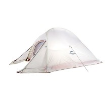 Палатка Naturehike Сloud up 2 20D NH17T001-T двухместная с ковриком, серо-красная, 6927595730560