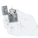 Зажигалка ZIPPO Lucky 7 с покрытием Street Chrome, латунь/сталь, серебристая, 38x13x57 мм