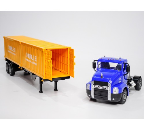 Радиоуправляемый тягач на 2 контейнера Double Eagle MACK 1/26 2.4G RTR