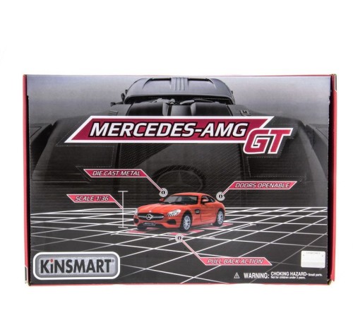 Машина Kinsmart 1:38 Mercedes-AMG GT в асс. инерция (1/12шт.) б/к