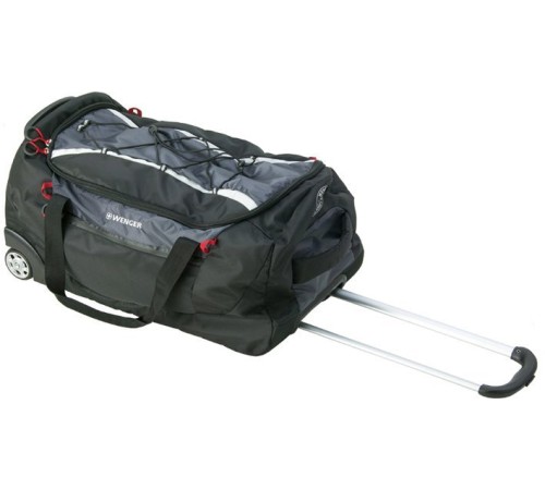 Сумка на колёсах WENGER, чёрный/серый, полиэстер 900D, 32х30х61 см, 59 л