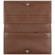 Кошелёк женский BUGATTI Lady Top, коньячный, натуральная воловья кожа, 19,5х2х10 см