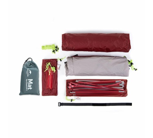 Палатка Naturehike Star-River 2 Updated NH17T012-T 210T сверхлегкая двухместная с ковриком, оранжевая, 6927595716519