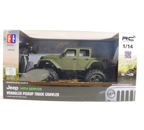 Радиоуправляемый краулер Double Eagle JEEP 1:14 4WD 2.4G (кузов пикап)