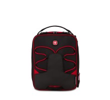 Термосумка для ланча SWISSGEAR, прорезиненный полиэстер 600D, чёрный/красный, 20х18х26 см, 8,5 л