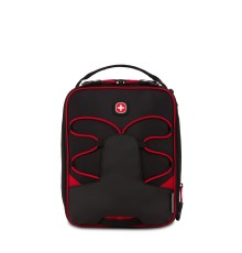 Термосумка для ланча SWISSGEAR, прорезиненный полиэстер 600D, чёрный/красный, 20х18х26 см, 8,5 л