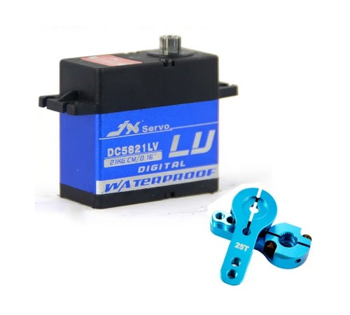 Сервомашинка цифровая JX Servo DC5821LV (58г/21.8/0.16/6V) влагозащищенная