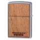 Зажигалка ZIPPO WOODCHUCK с покрытием Street Chrome™, латунь/сталь/дерево, серебристая, 38x13x57 мм