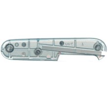 Задняя накладка для ножей VICTORINOX 91 мм, пластиковая, полупрозрачная серебристая