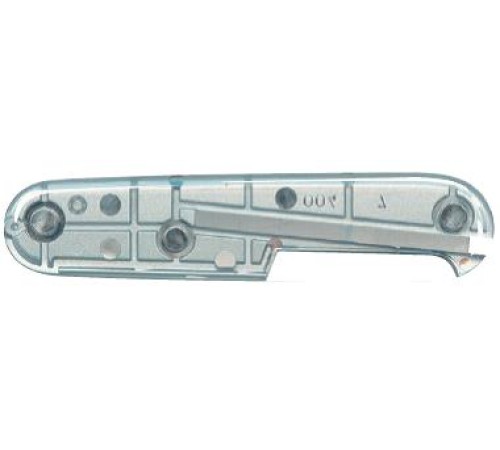 Задняя накладка для ножей VICTORINOX 91 мм, пластиковая, полупрозрачная серебристая