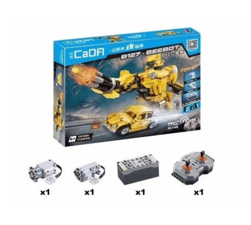 Радиоуправляемый конструктор CADA 2 в 1 трансформер B127-BeeBot (1124 детали)