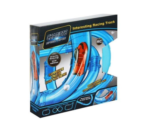 Р/У трек гоночный в трубе 022-5 Chariots Speed Pipes (светится в темноте) 16 деталей