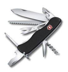 Нож перочинный VICTORINOX Outrider, 111 мм, 14 функций, с фиксатором лезвия, чёрный