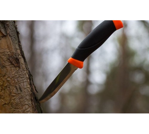 Нож Morakniv Companion F Serrated, нержавеющая сталь, 11829