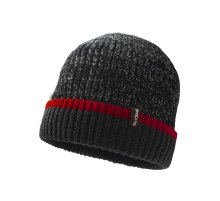 Шапка водонепроницаемая Dexshell Cuffed Beanie, DH353RED черная с красной полоской, размер L/XL, DH353REDLXL