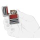 Зажигалка для трубок ZIPPO Pipe с покрытием High Polish Chrome, латунь/сталь,36x12x56 мм