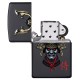 Зажигалка ZIPPO Samurai Helmet Design с покрытием Black Matte, латунь/сталь, чёрная, 38x13x57 мм