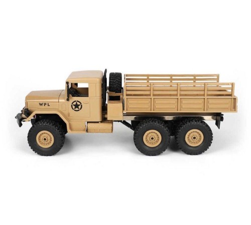 Радиоуправляемая машина WPL B-16R военный грузовик (песочный) 6WD 2.4G 1/16 RTR