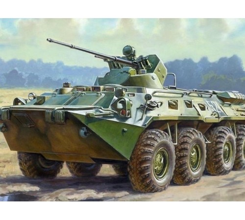 Сборная модель ZVEZDA Российский бронетранспортер БТР-80А, 1/35