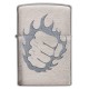 Зажигалка ZIPPO Classic с покрытием Brushed Chrome, латунь/сталь, серебристая, матовая, 36x12x56 мм
