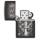 Зажигалка ZIPPO Chess Design с покрытием High Polish Black, латунь/сталь, черная, 38x13x57 мм