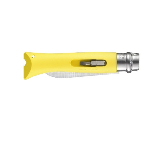 Набор-дисплей Opinel, 12 ножей №9 DIY из нержав стали, 6 серых + 6 желтых, 001805