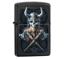 Зажигалка ZIPPO Anne Stokes с покрытием High Polish Black, латунь/сталь, чёрная, 38x13x57 мм