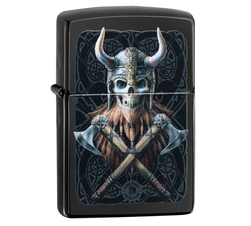 Зажигалка ZIPPO Anne Stokes с покрытием High Polish Black, латунь/сталь, чёрная, 38x13x57 мм