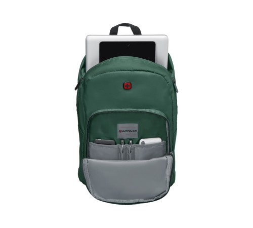 Рюкзак WENGER Crango 16'', зеленый, полиэстер 600D, 33x22x46см, 27 л