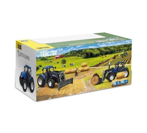 Р/У фермерский трактор Korody с отвалом, мет. кузов 1/24 2.4G 6CH RTR