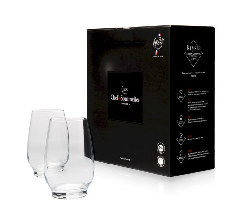 Бокалы для воды и коктейлей Chef&Sommelier Absoluty 450 мл. / 2 шт. в п/у.