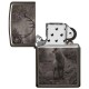 Зажигалка ZIPPO Classic с покрытием Black Ice®, латунь/сталь, чёрная, глянцевая, 38x13x57 мм