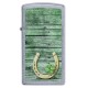 Зажигалка ZIPPO Slim® с покрытием Street Chrome™, латунь/сталь, серебристая, матовая, 29x10x60 мм