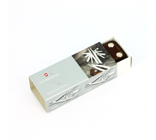 Мультитул VICTORINOX SwissTool Spirit X, 105 мм, 26 функций, в кожаном чехле
