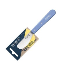 Нож для масла Opinel №117, деревянная рукоять, блистер, нержавеющая сталь, синий, 001937