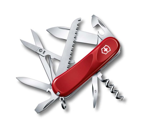 Нож перочинный VICTORINOX Evolution 17, 85 мм, 15 функций, красный