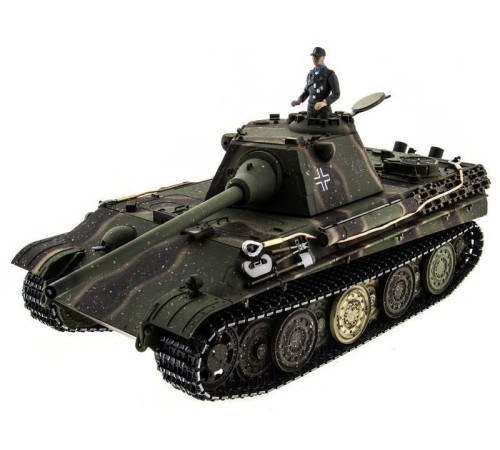 Р/У танк Taigen 1/16 Panther type F (Германия) HC версия, башня на 360, подшипники в ред., 2.4G RTR