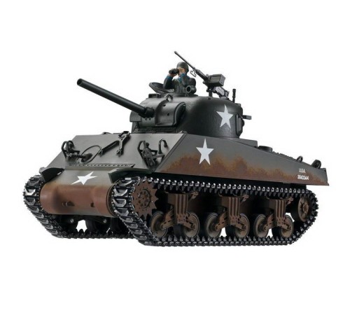 Р/У танк Torro Sherman M4A3, 1/16  2.4G, ВВ-пушка, деревянная коробка